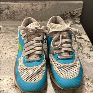 Blue and White Nike Airmax Shoes